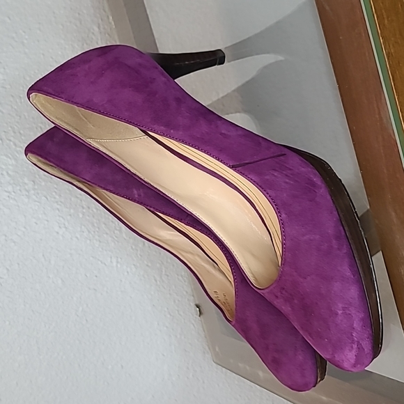 Cole Haan purple suede pumps size 8.5 💜 - Picture 8 of 14